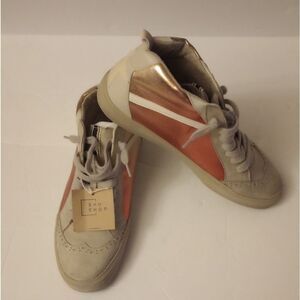 🆕👟ShuShop Riley High Top Sneakers, Metallic - Sz 9